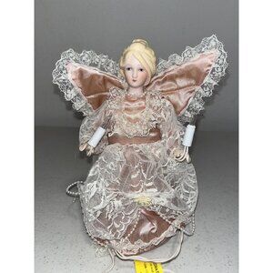 Vintage GE Merry Midget Angel Topper 10 Light Tree Top Or Window Ornament 9"